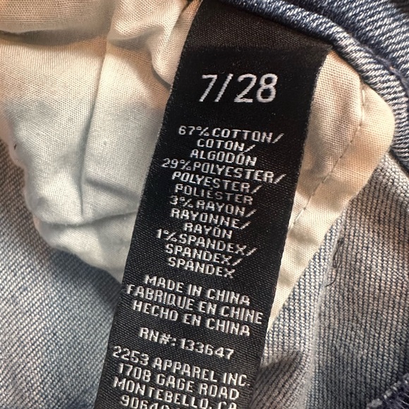 Kendall & Kylie Distressed Blue Boyfriend Jeans - Picture 5 of 5